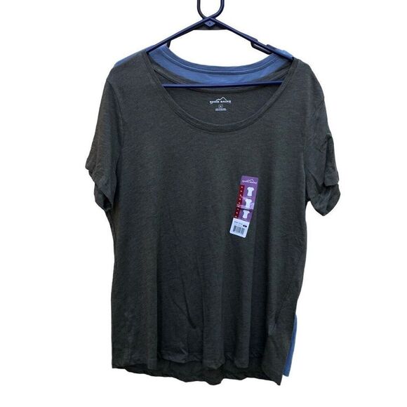 Eddie Bauer NWT T-Shirt Bundle of 2 Size Extra Large (XL) Blue and Olive Green - Picture 1 of 7